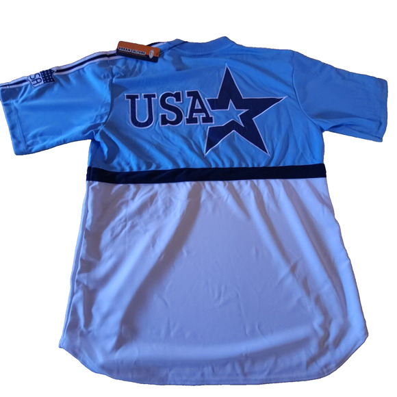 Urban Culture Authentic Denim By Propain ALL-STAR USA Baseball Jersey Size XL - Picture 2 of 16
